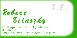 robert bilaszky business card